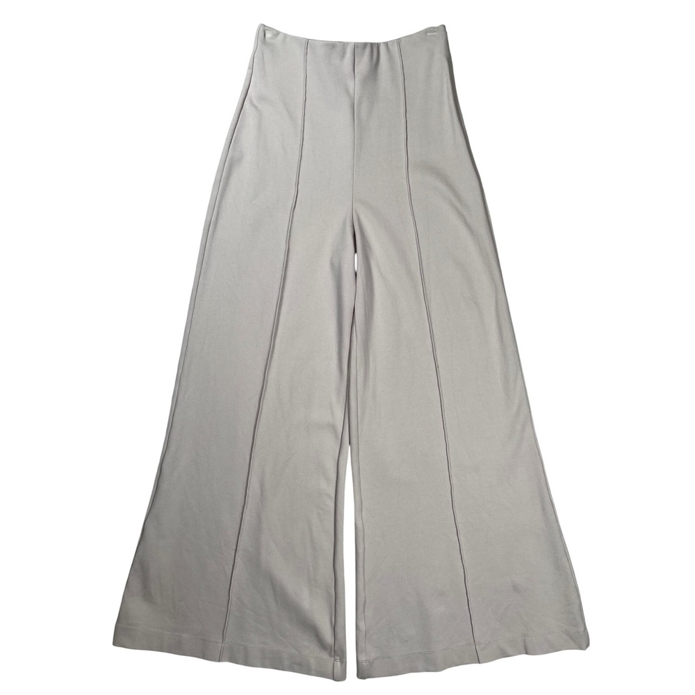 Quince Wide-Leg Pants in Light Gray